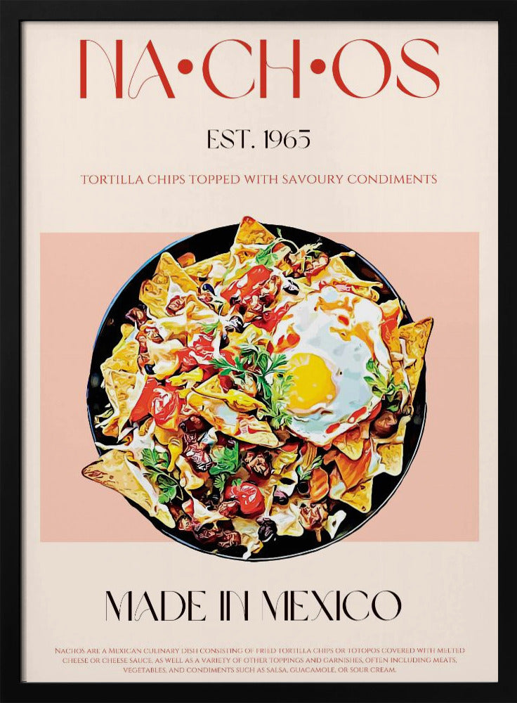 Bunte mexikanische Nachos | Poster