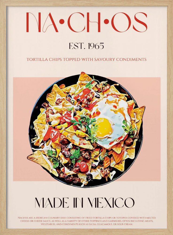 Bunte mexikanische Nachos | Poster