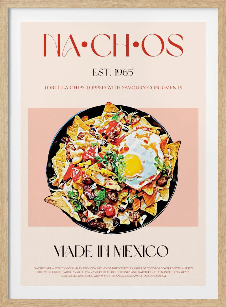 Bunte mexikanische Nachos | Poster