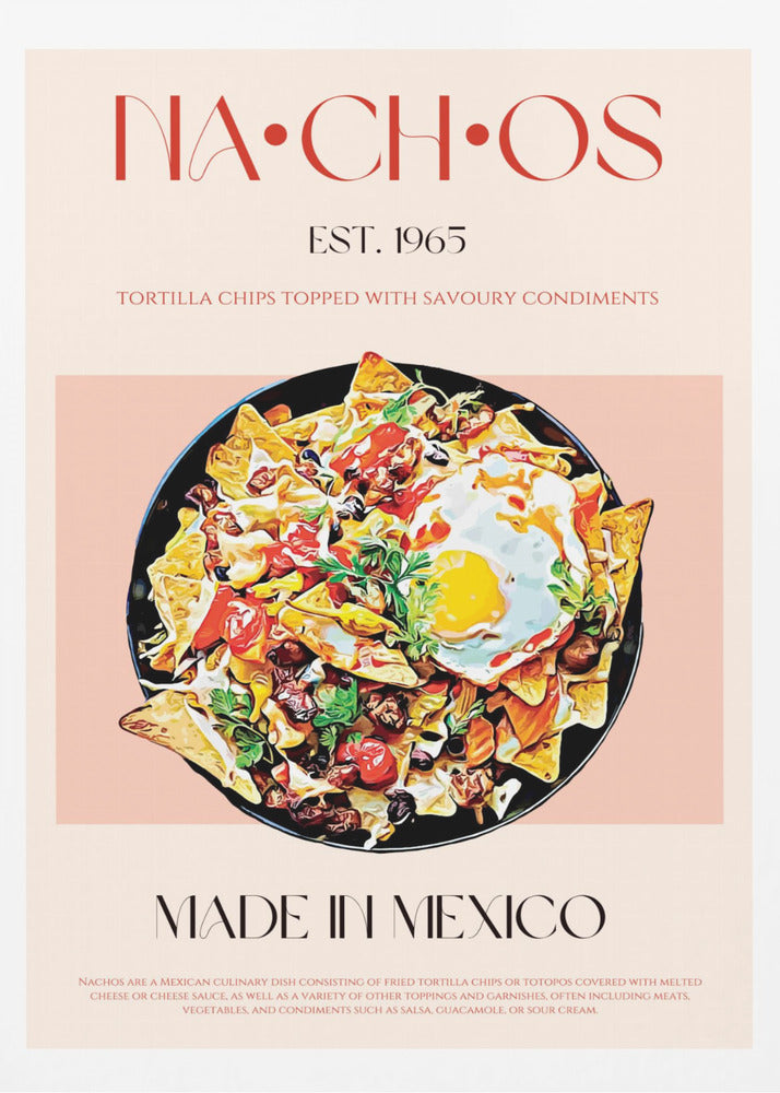 Bunte mexikanische Nachos | Poster