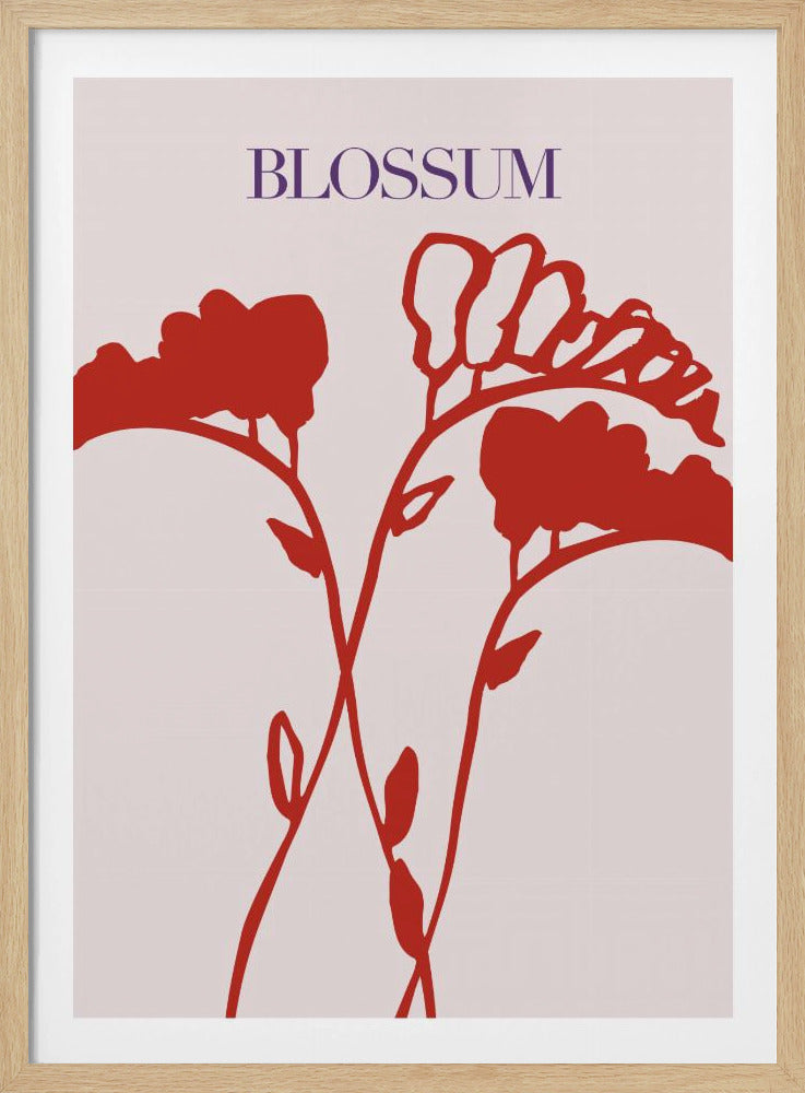 Purpurrote Blüten | Poster