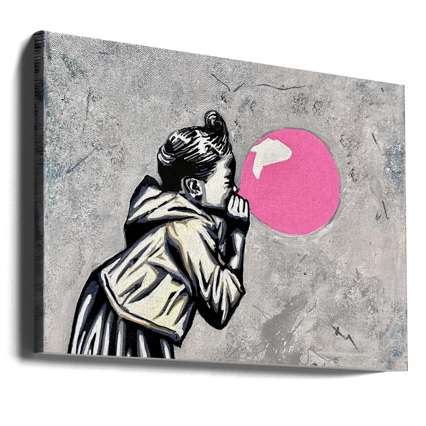 Pink Bubble Moment | Canvas
