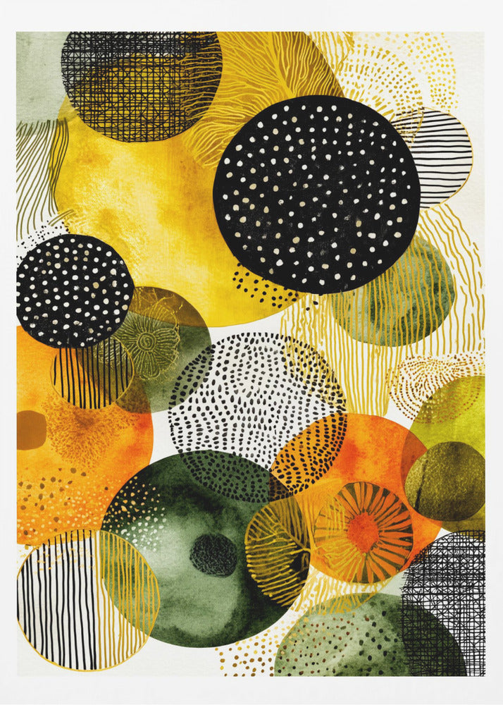 Composition with Overlapping Circles | Poster