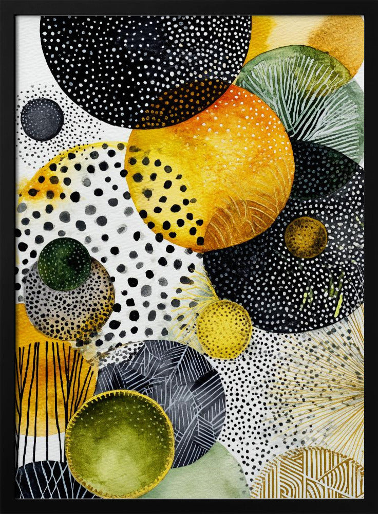 Composition with Overlapping Circles | Poster