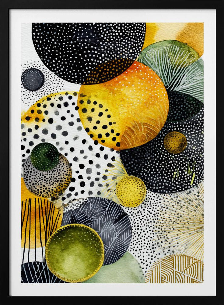 Composition with Overlapping Circles | Poster