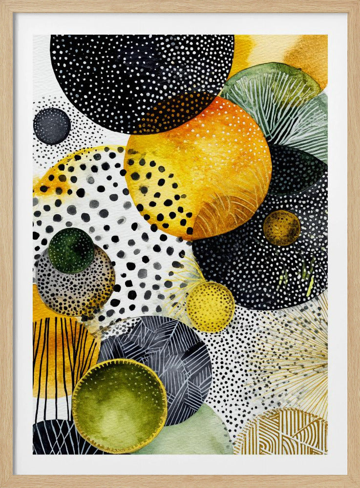 Composition with Overlapping Circles | Poster