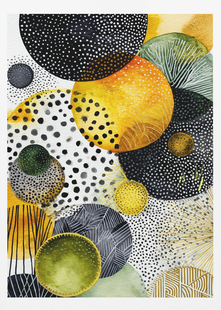 Composition with Overlapping Circles | Poster