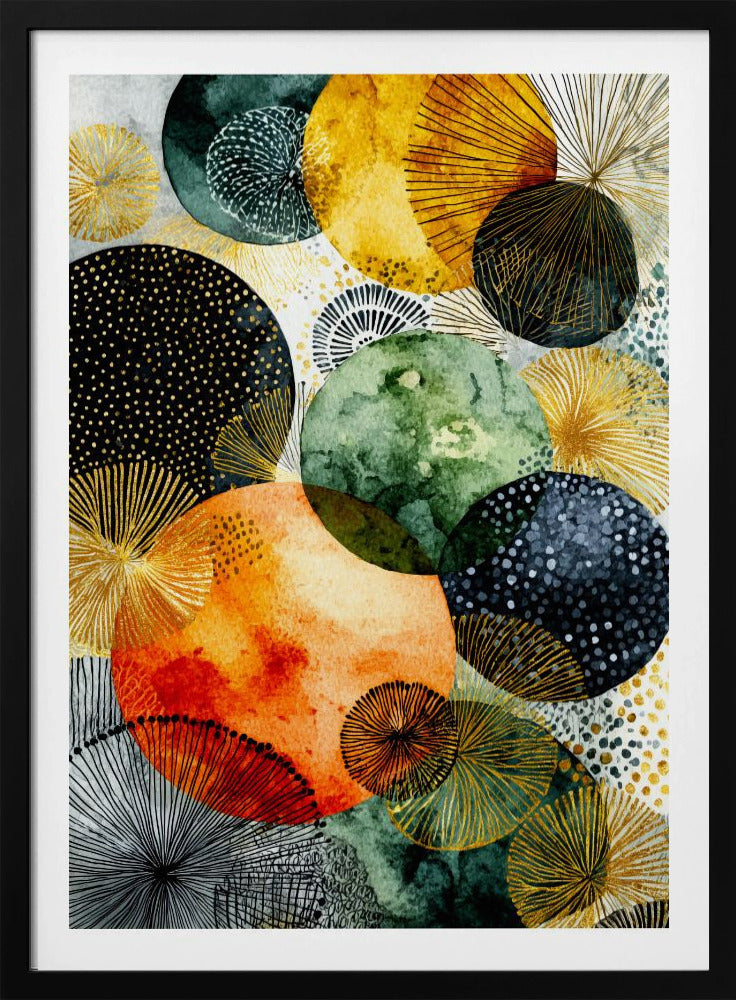 Composition with Overlapping Circles | Poster