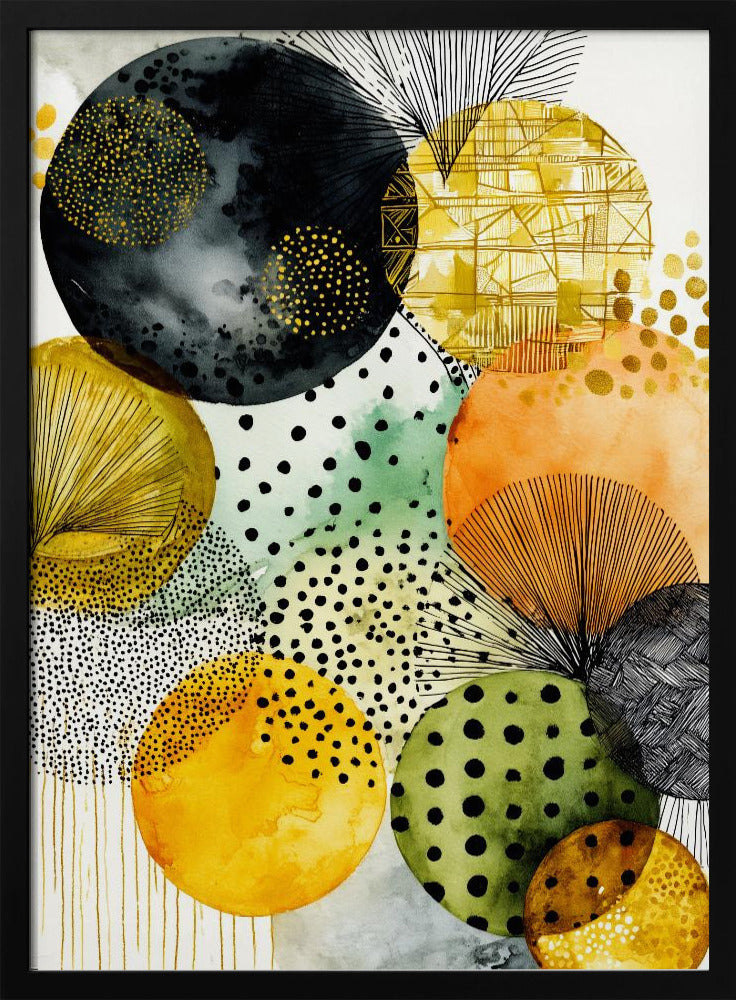 Composition with Overlapping Circles | Poster