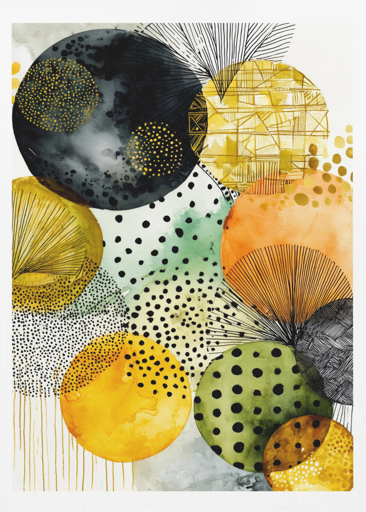 Composition with Overlapping Circles | Poster
