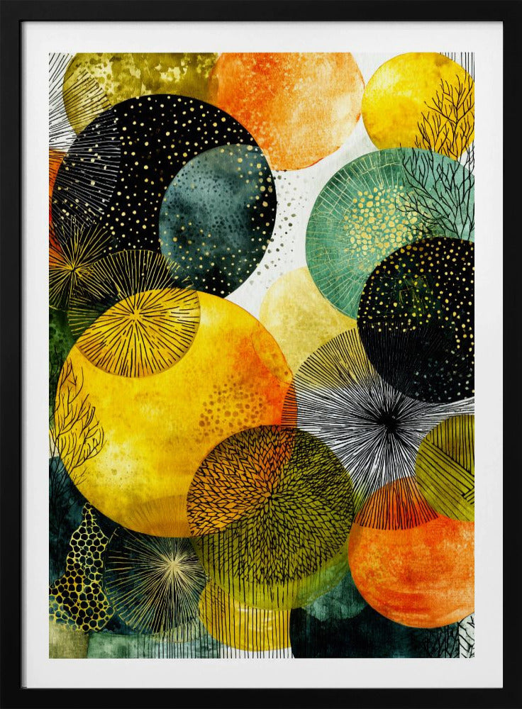 Composition with Overlapping Circles | Poster