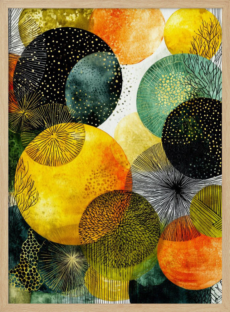 Composition with Overlapping Circles | Poster