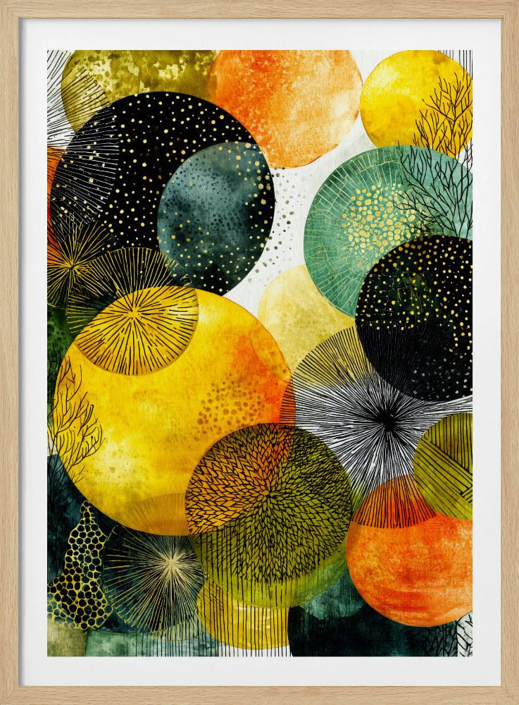 Composition with Overlapping Circles | Poster