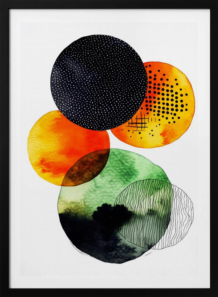 Composition with Overlapping Circles | Poster