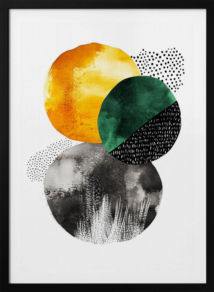Composition with Overlapping Circles | Poster