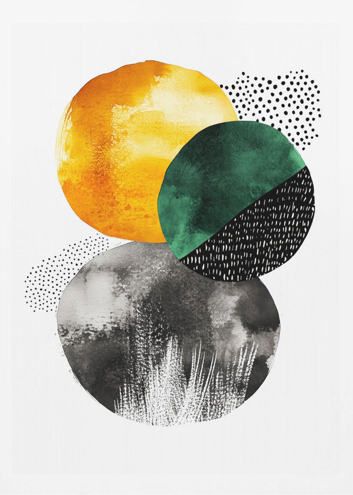 Composition with Overlapping Circles | Poster