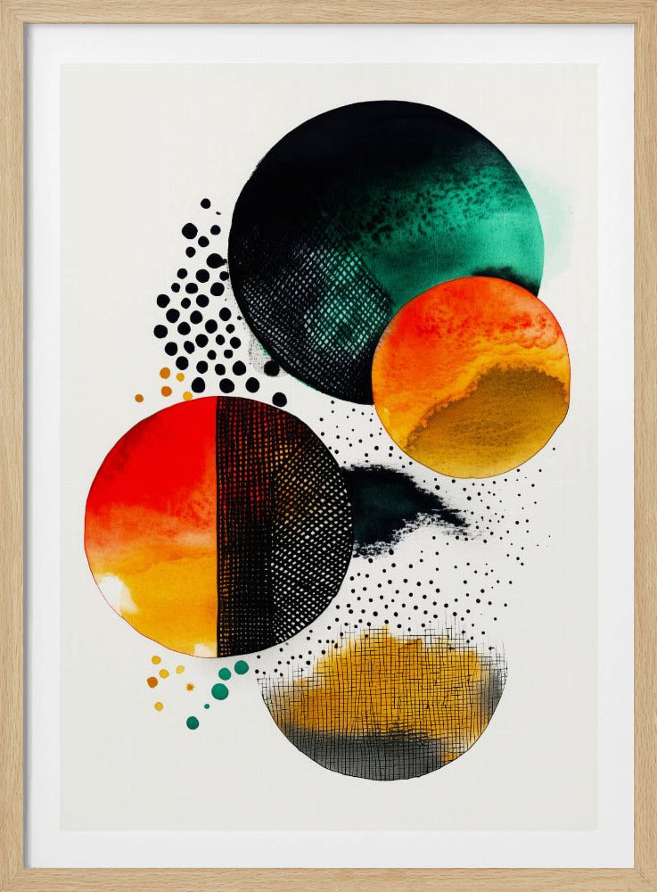 Composition with Overlapping Circles | Poster
