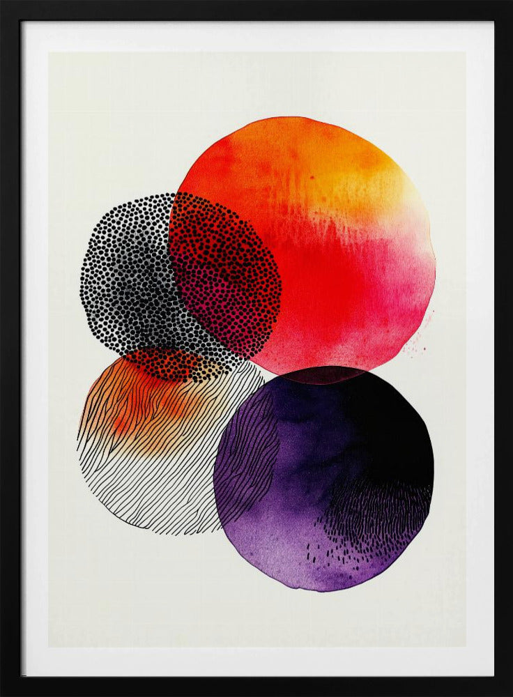 Composition with Overlapping Circles | Poster