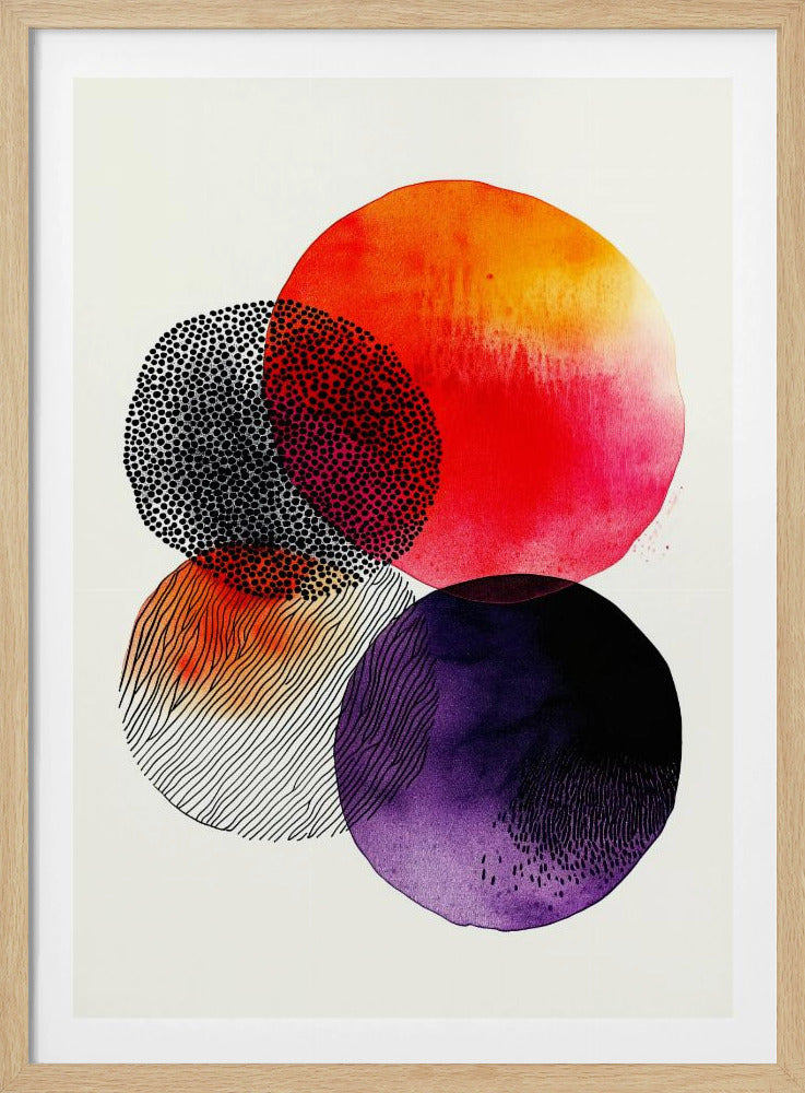 Composition with Overlapping Circles | Poster