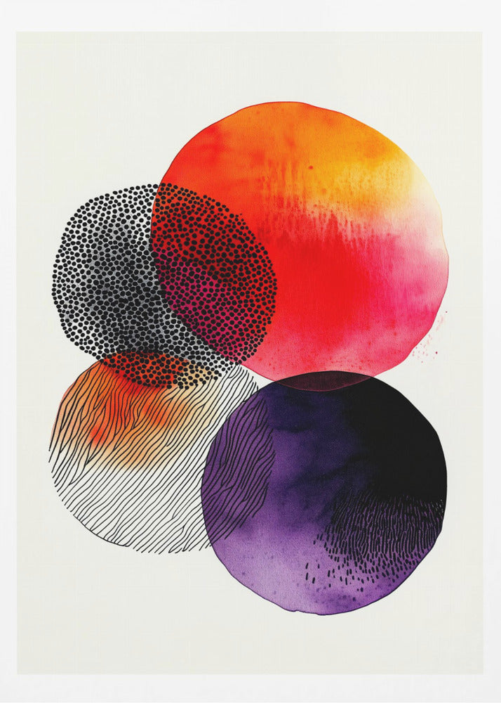Composition with Overlapping Circles | Poster
