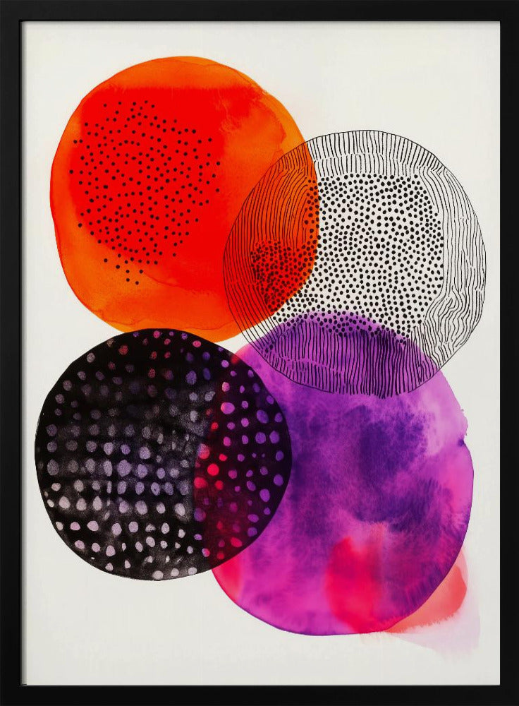 Composition with Overlapping Circles | Poster