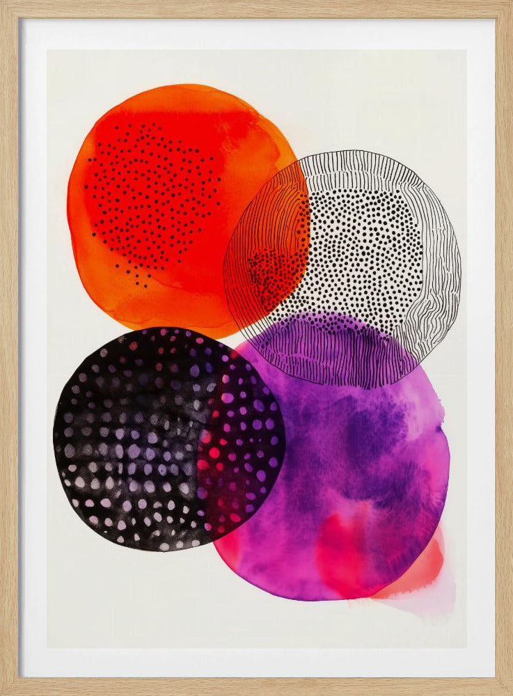 Composition with Overlapping Circles | Poster
