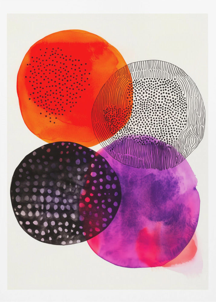 Composition with Overlapping Circles | Poster