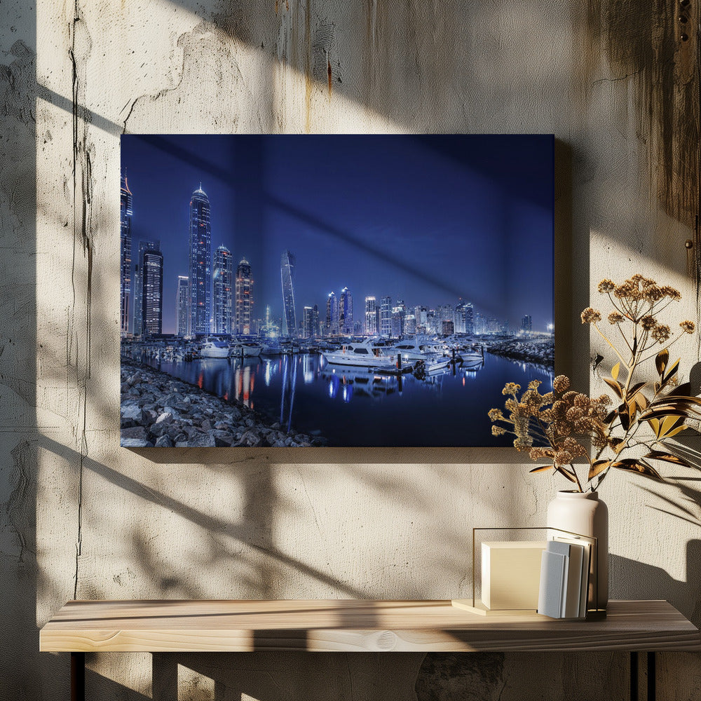 Blå natt | Canvas