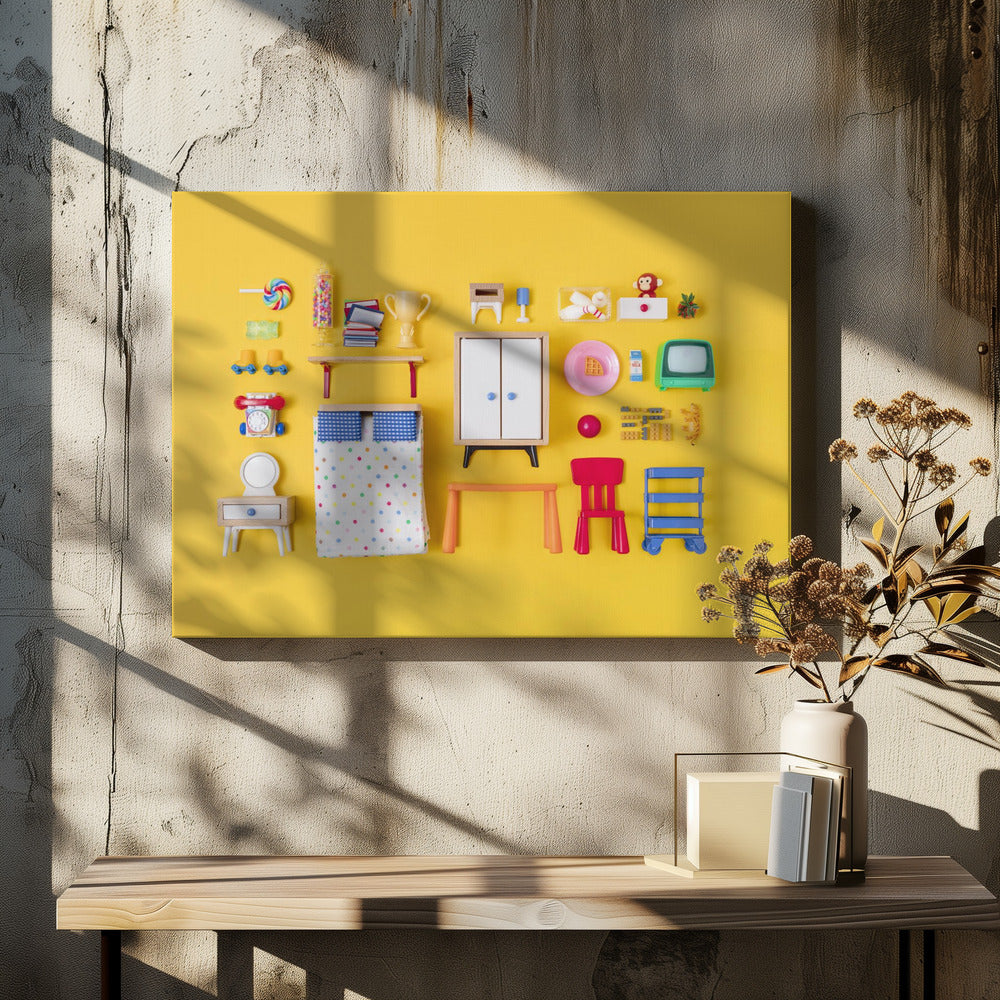 Puppenhauskind S Zimmer | Leinwand-Bilder