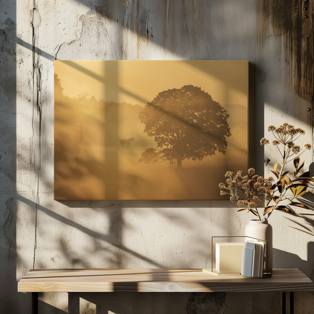 autumn morning | Canvas
