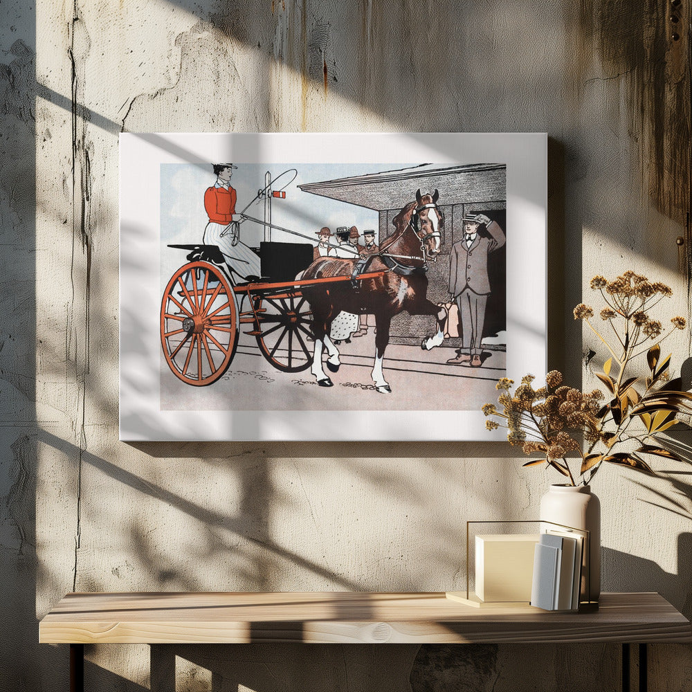 Woman In a Horse Carriage (ca. 1890–1907) | Canvas
