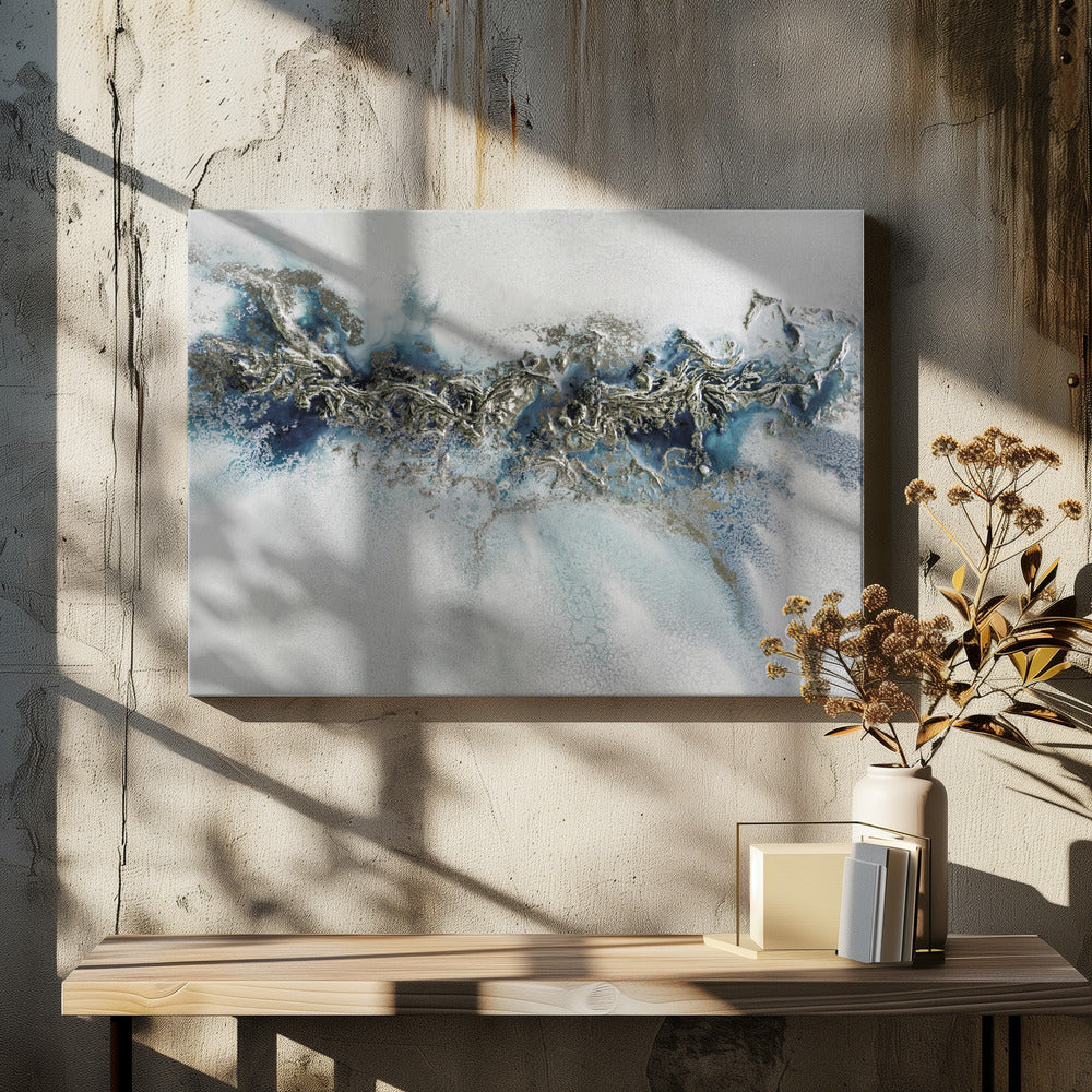 Most Popular - Gilded Weave - Whitecaps painting | Canvas