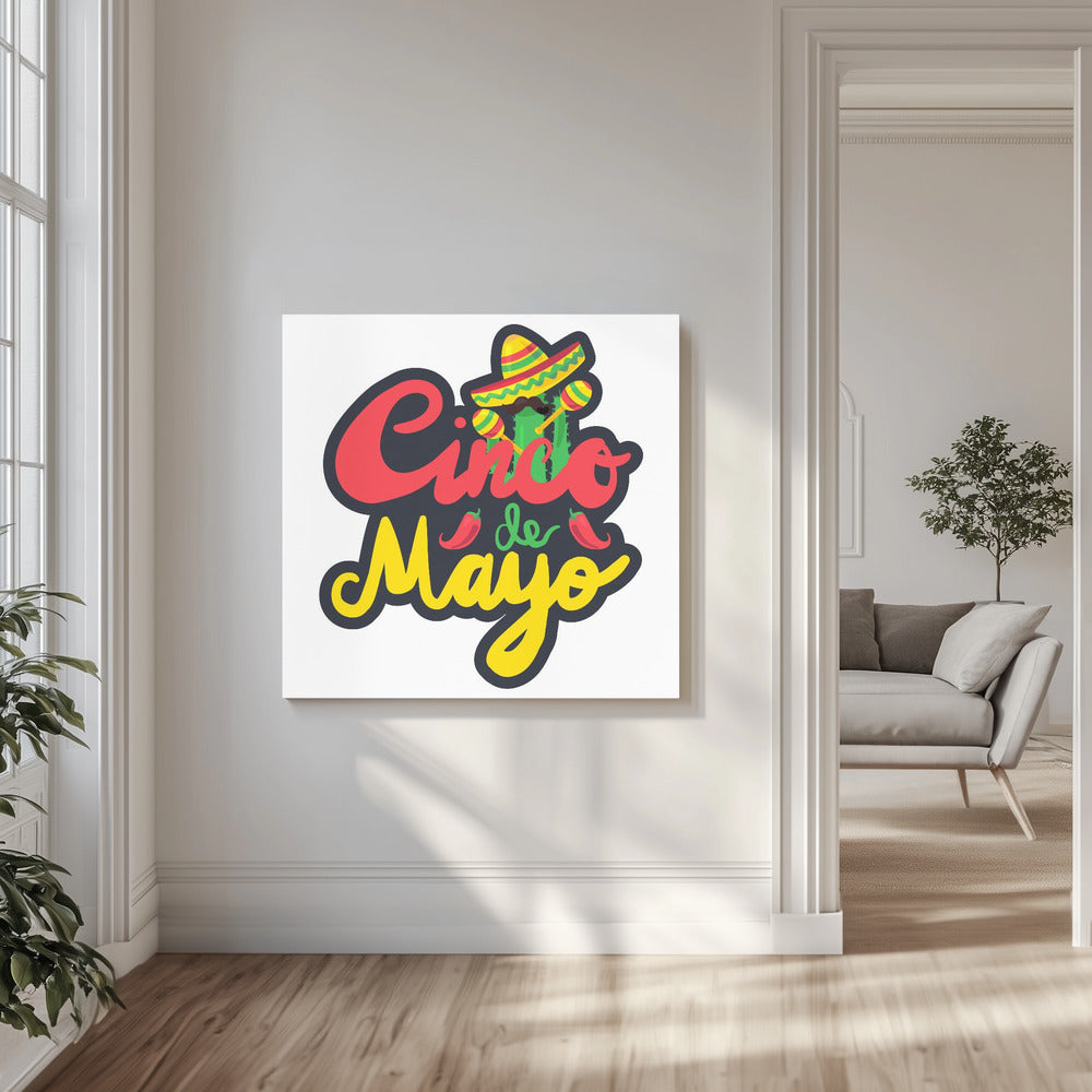 Cartoon-Cinco-de-Mayo-Kunst | Leinwand-Bilder