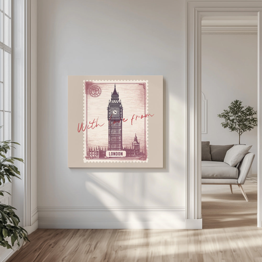 Mit Liebe aus London | Leinwand