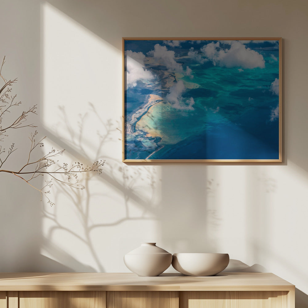 Sand Beach meets ocean | Poster