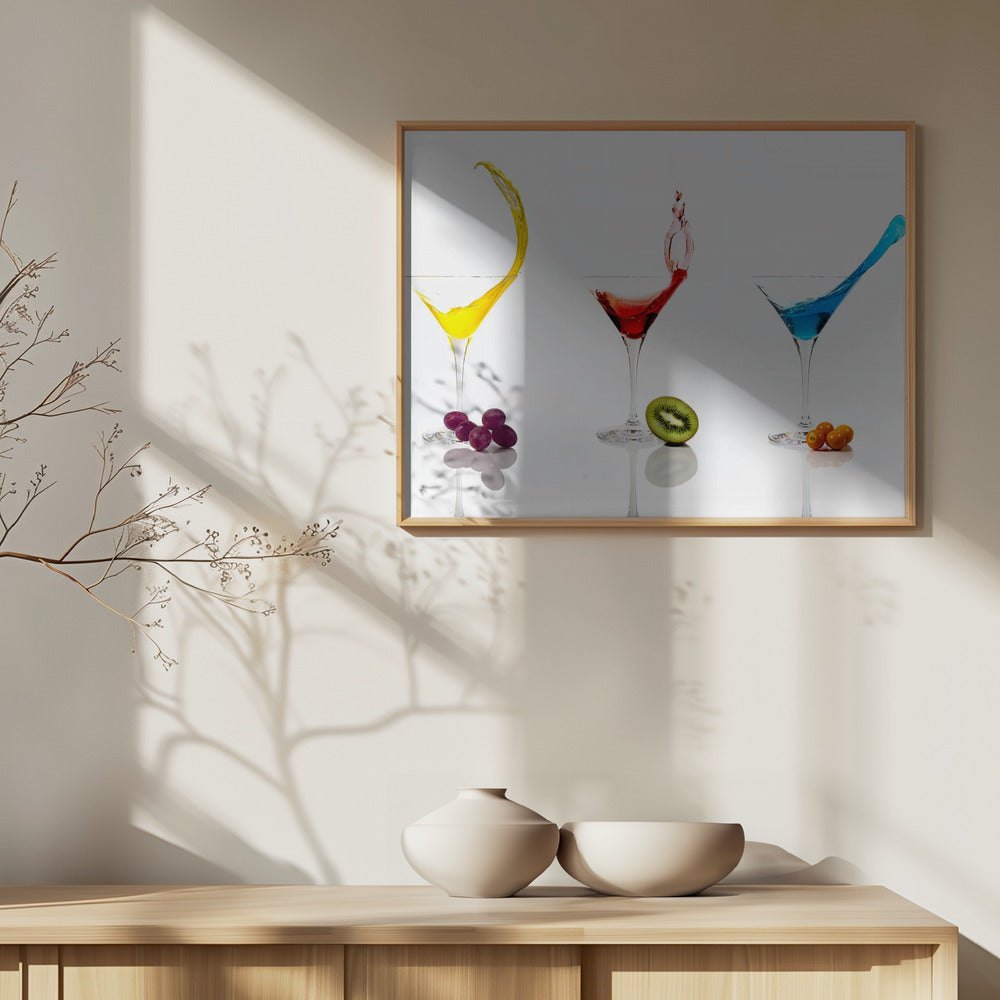 Cocktails and Fruit | Poster