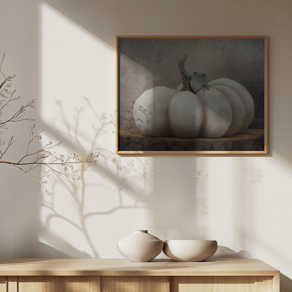 Herbstsaison mit Bleu | Poster - Kunstdruck