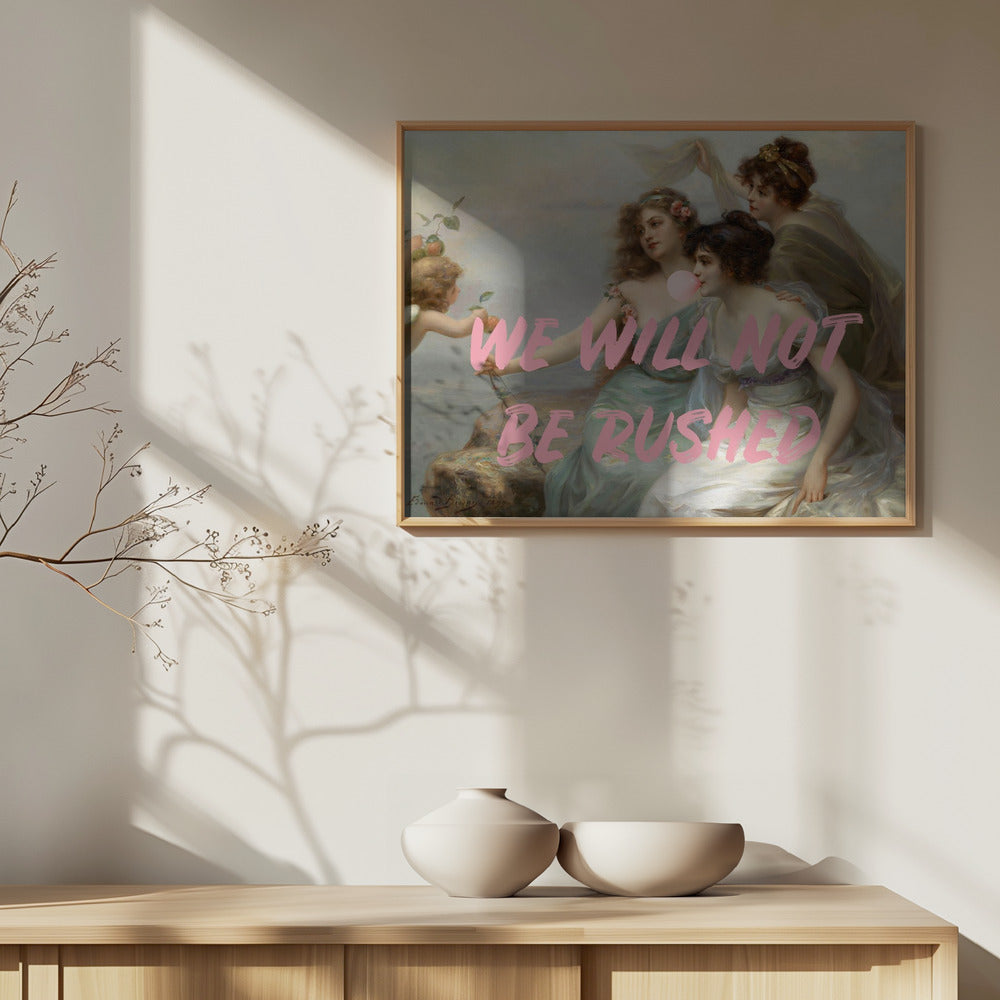 Wewillnotberushed Ratioiso | Poster