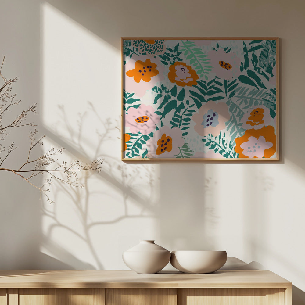 Botanisches Dopaminmuster | Poster