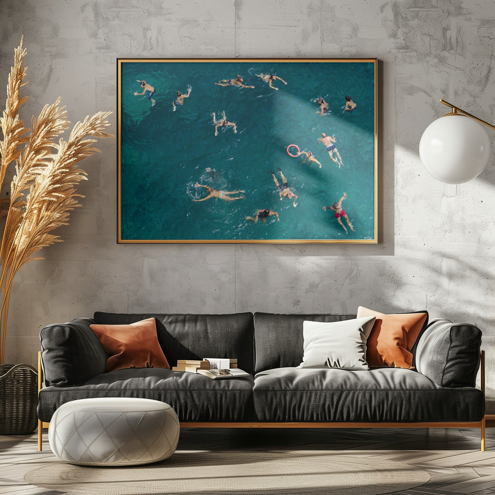 Blue water swim | Poster