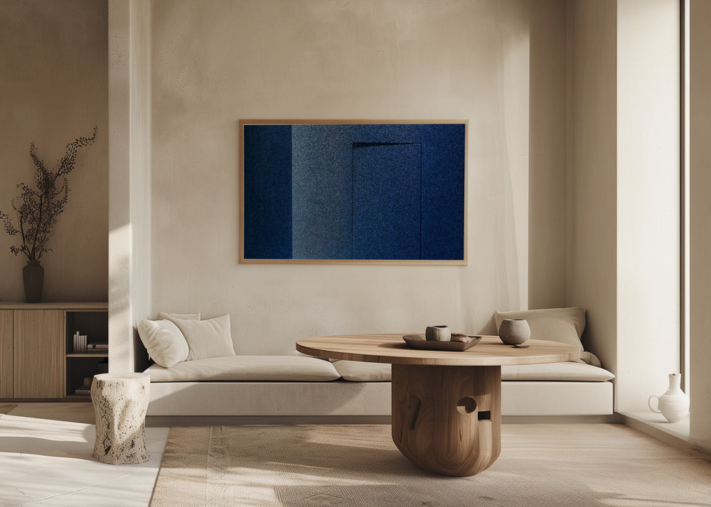 Blue minimalism or a secret door | Poster