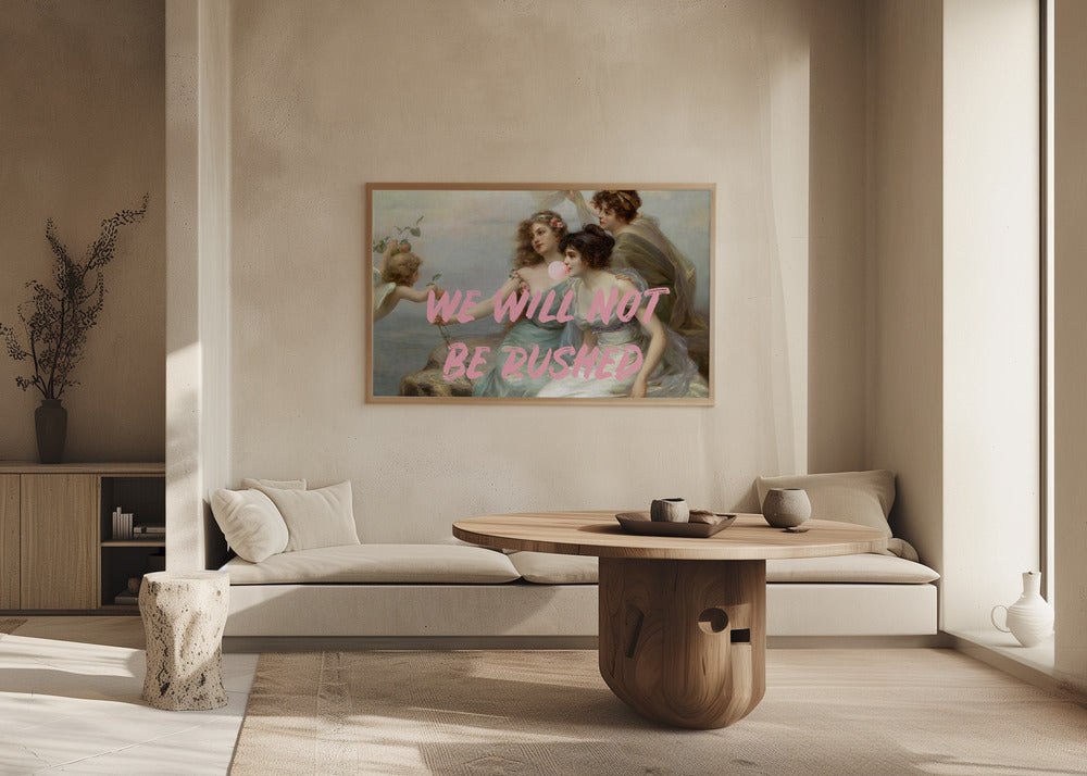 Wewillnotberushed Ratioiso | Poster