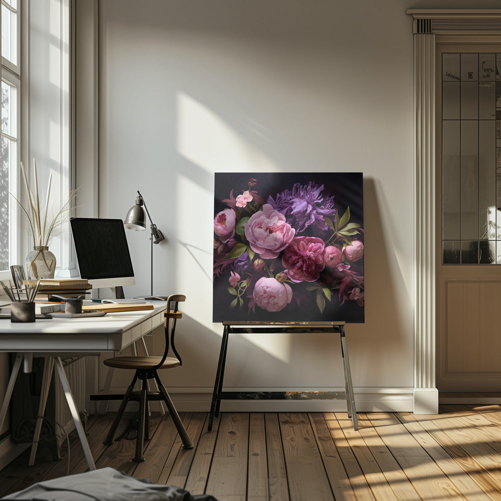 Frühlingsblumenstrauß | Leinwand