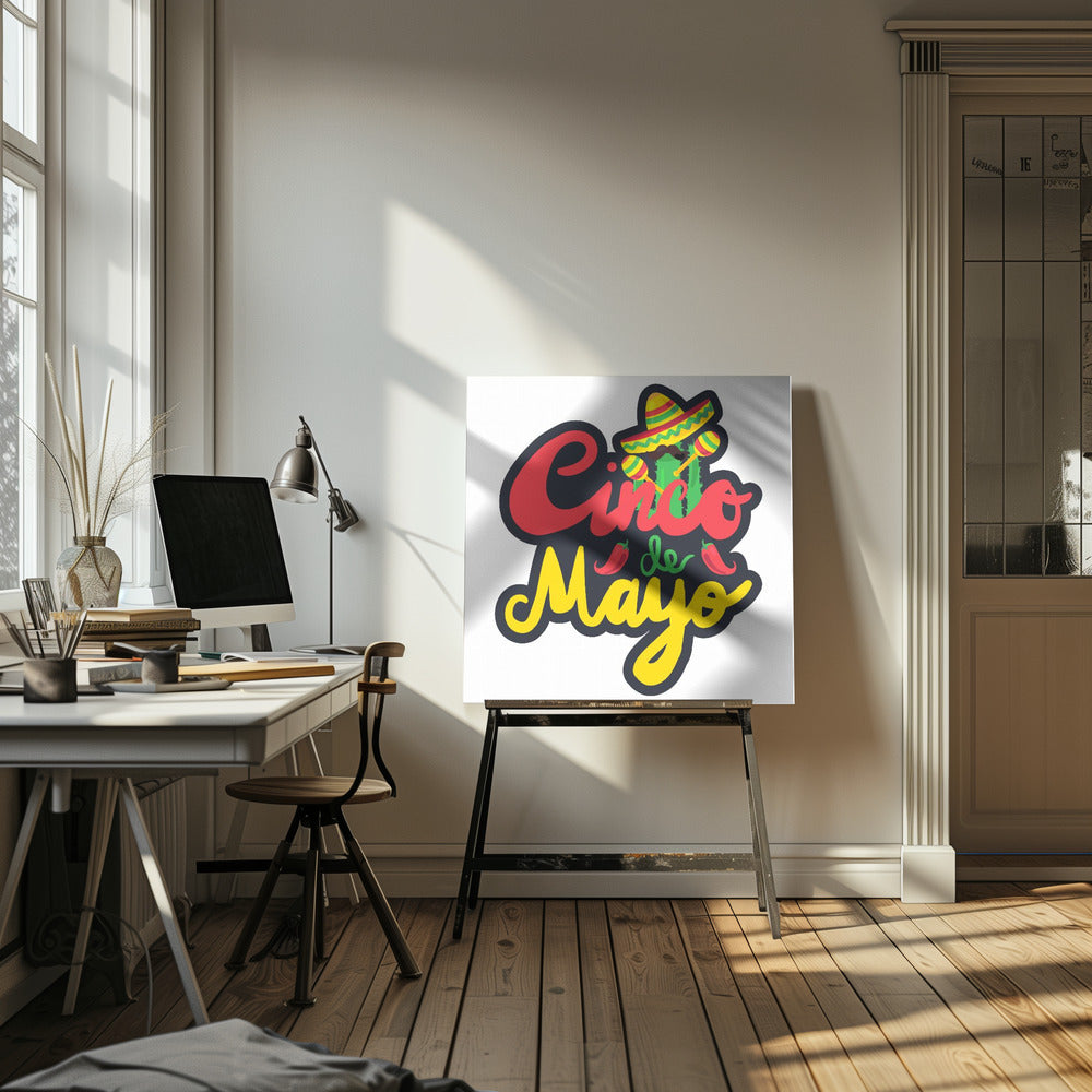 Cartoon-Cinco-de-Mayo-Kunst | Leinwand-Bilder