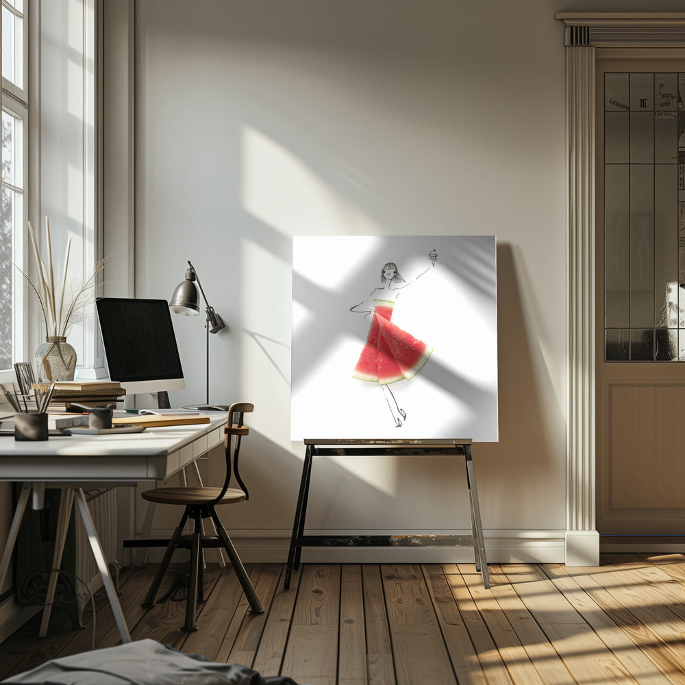 Vattenmelon Salut | Canvas
