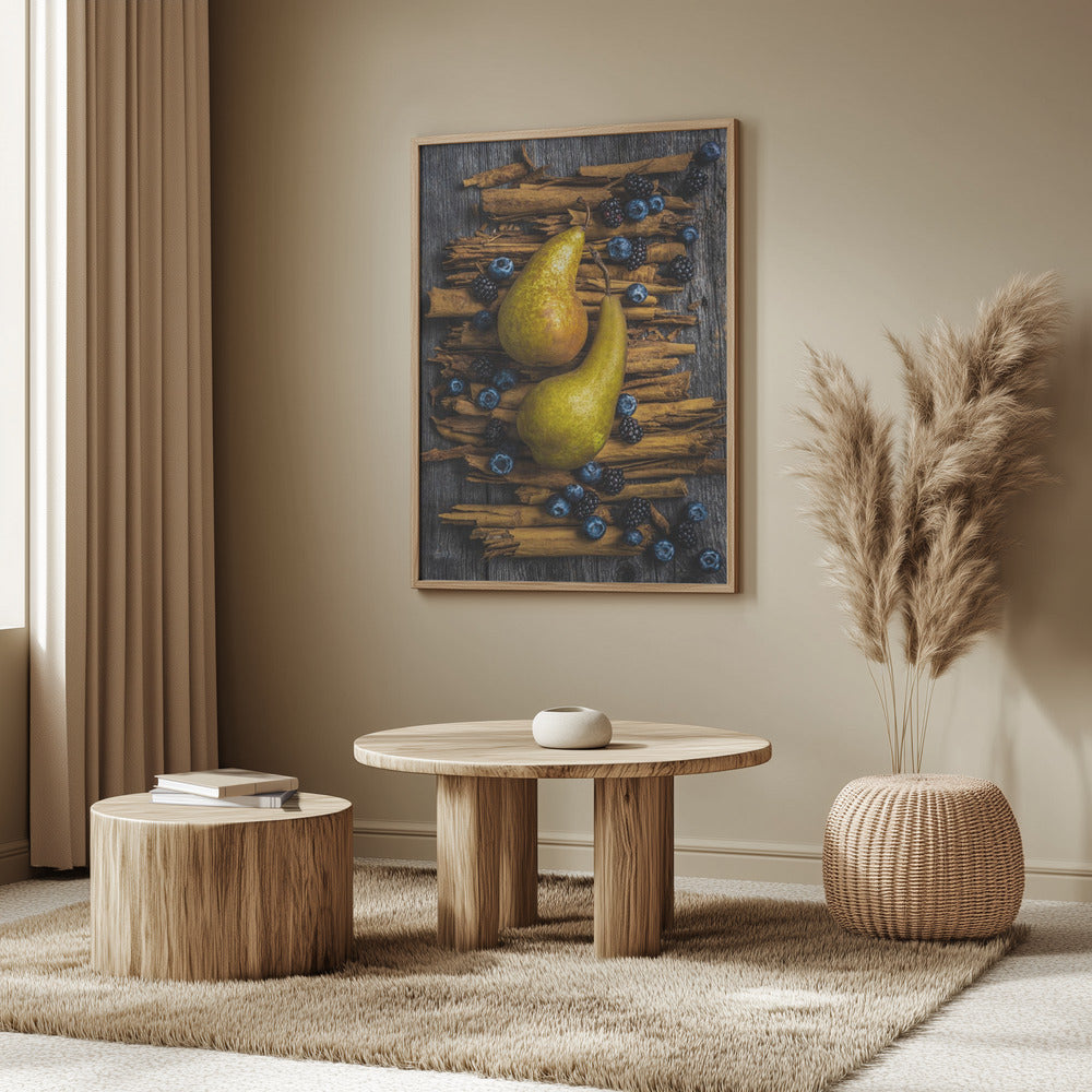 Birnen und Zimt | Poster - Kunstdruck