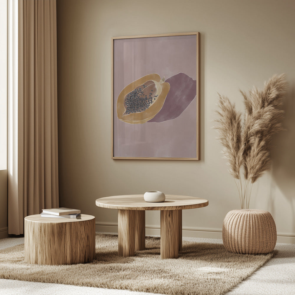 Papaya | Poster - Kunstdruck