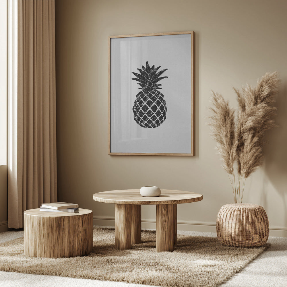 Marmorierte Ananas | Poster - Kunstdruck