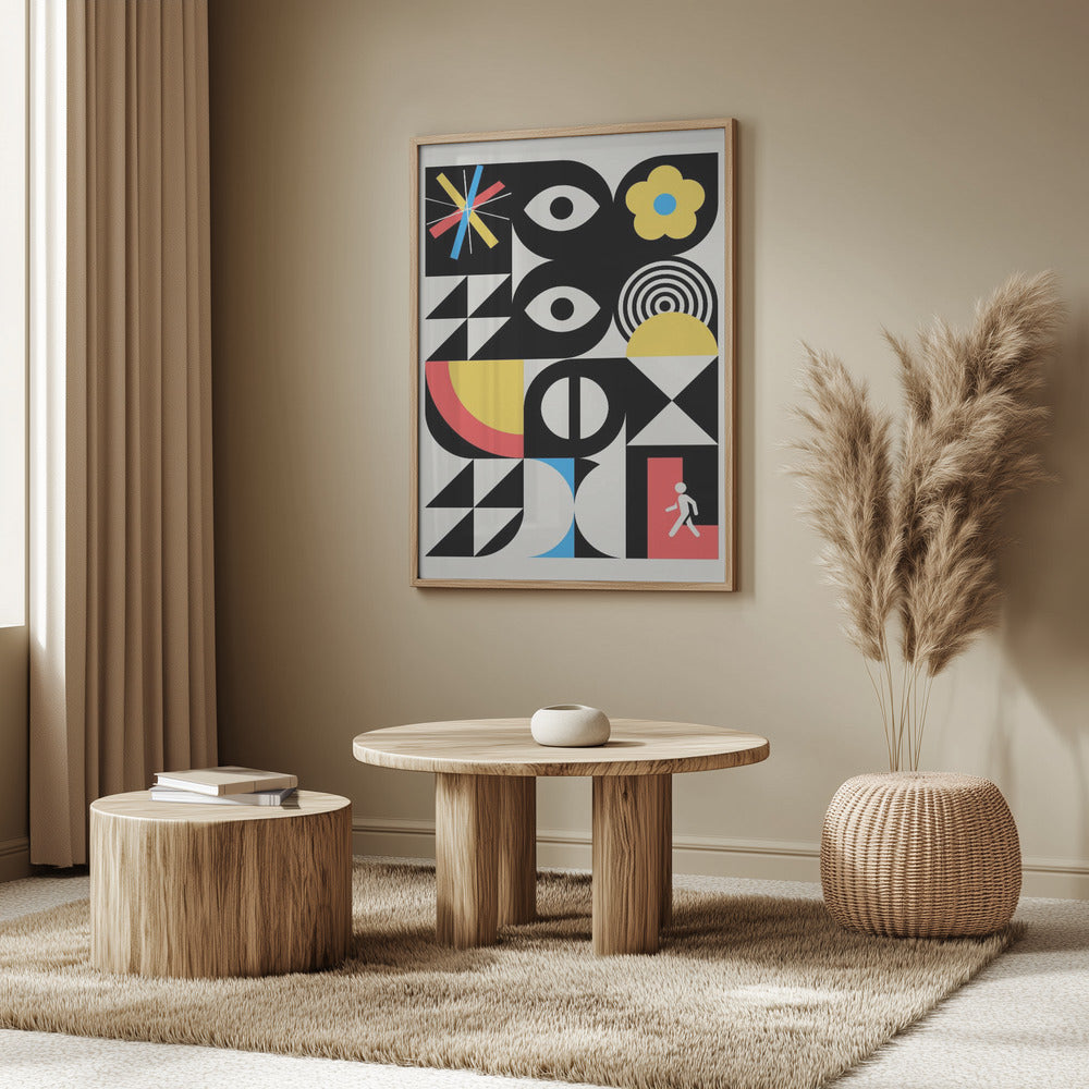 Maximalistisches geometrisches surreales Design | Poster