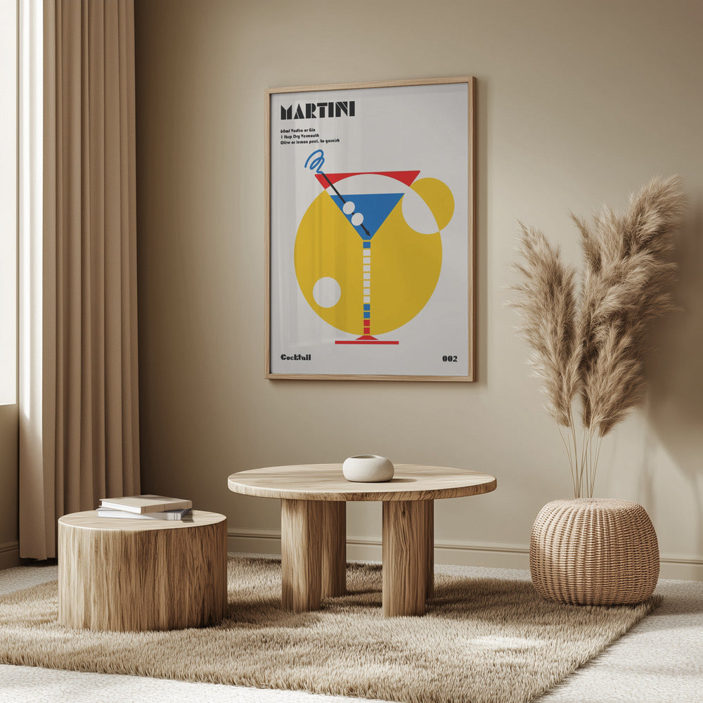 Martini Bauhaus Cocktail | Poster
